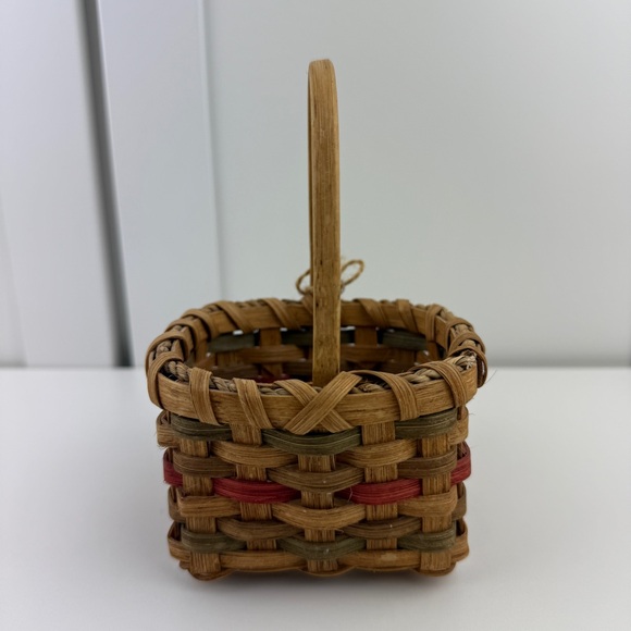 Vintage Miniature Basket Farmhouse Primitive Christmas Folk Art Country Decor! - Picture 5 of 16